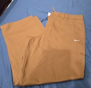 Nike Men's Caramel/Tan Loose Fit Straight Leg Stacked Length Pant